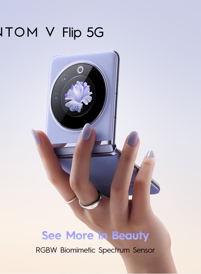 Phantom V Flip 5G Single SIM Mystic Dawn 8GB RAM 256GB - Middle East Version