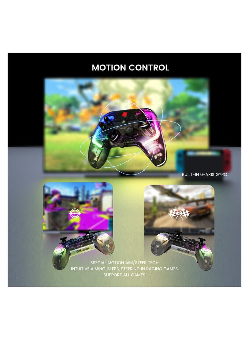 GameSir - T4 Kaleid Wired USB Type C Gaming Controller RGB For PC Switch Android - Image 1