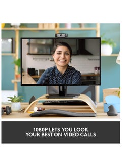 Logitech C930s Full HD Webcam. With Autofocus, Privacy Shutter, Noise-canceling mic, Ultra-Wide Angle Black  - Image 4