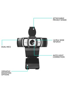 Logitech C930s Full HD Webcam. With Autofocus, Privacy Shutter, Noise-canceling mic, Ultra-Wide Angle Black  - Image 2
