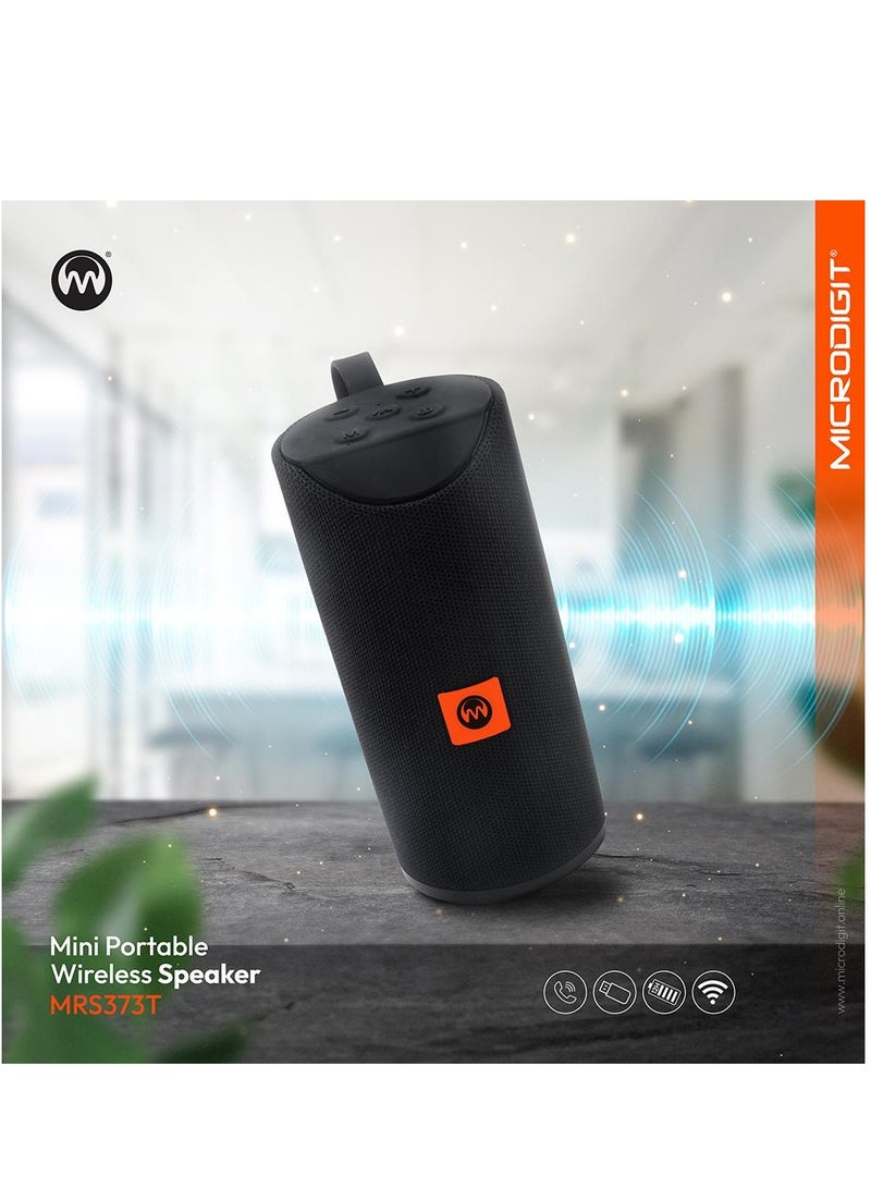 Microdigit Wireless  Portable Bluetooth Speaker Black - Image 4