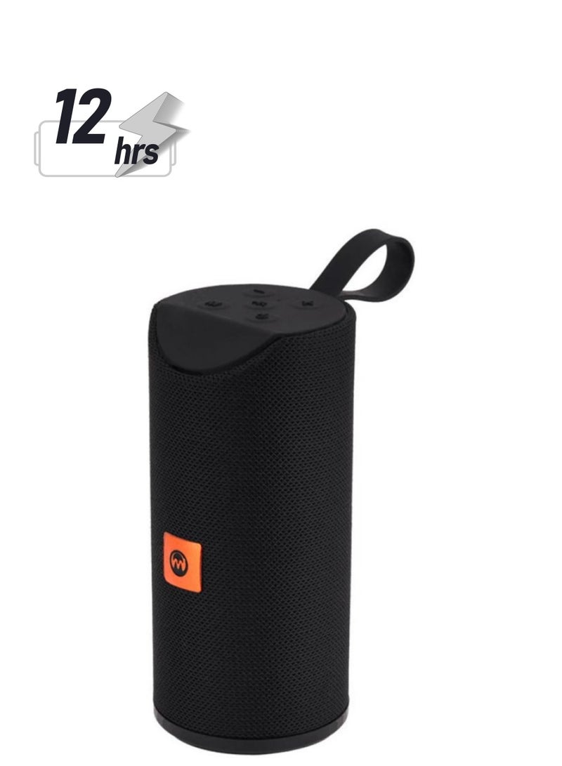 Microdigit Wireless  Portable Bluetooth Speaker Black - Image 1