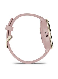 GARMIN Venu 3S - 41MM - Up To 10 Days Battery Life - 1.2"inch Amoled Display, Scratch Resistant, Corning® Gorilla® Glass 3, Heart Rate Monitor, Stress Tracking,  Built-in Sports Apps, Advanced GPS Features, iOS and Android Compatible SOFT GOLD STAINLESS STEEL BEZEL WITH DUST ROSE CASE AND SILICONE BAND  - Image 2