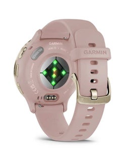 GARMIN Venu 3S - 41MM - Up To 10 Days Battery Life - 1.2"inch Amoled Display, Scratch Resistant, Corning® Gorilla® Glass 3, Heart Rate Monitor, Stress Tracking,  Built-in Sports Apps, Advanced GPS Features, iOS and Android Compatible SOFT GOLD STAINLESS STEEL BEZEL WITH DUST ROSE CASE AND SILICONE BAND  - Image 4
