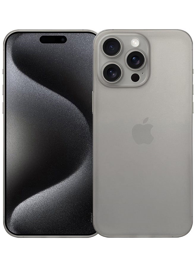 MARGOUN - iPhone 15 Pro Max Case Cover Air Skin Series Back Cover Sturdy Durable Thin Case Drop Protection Cover Clear Natural - Image 1
