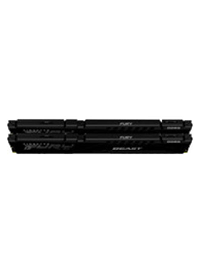 كينغستون تكنولوجيا Fury Beast 16GB 5200MT/s DDR5 CL40 XMP 3.0 ذاكرة كمبيوتر جاهزة (مجموعة من 2) KF552C40BBK2-16 أسود  - Image 4