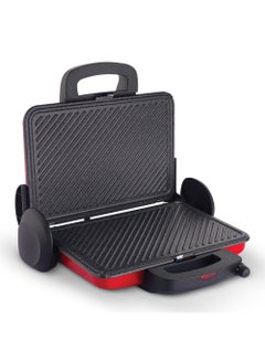 Impex Turkish Toaster Sandwich Maker Anti-Stick Coating 4 Large Slice 3 Temperature Controller 1800 W SW 3607 Red/Black  - Image 1