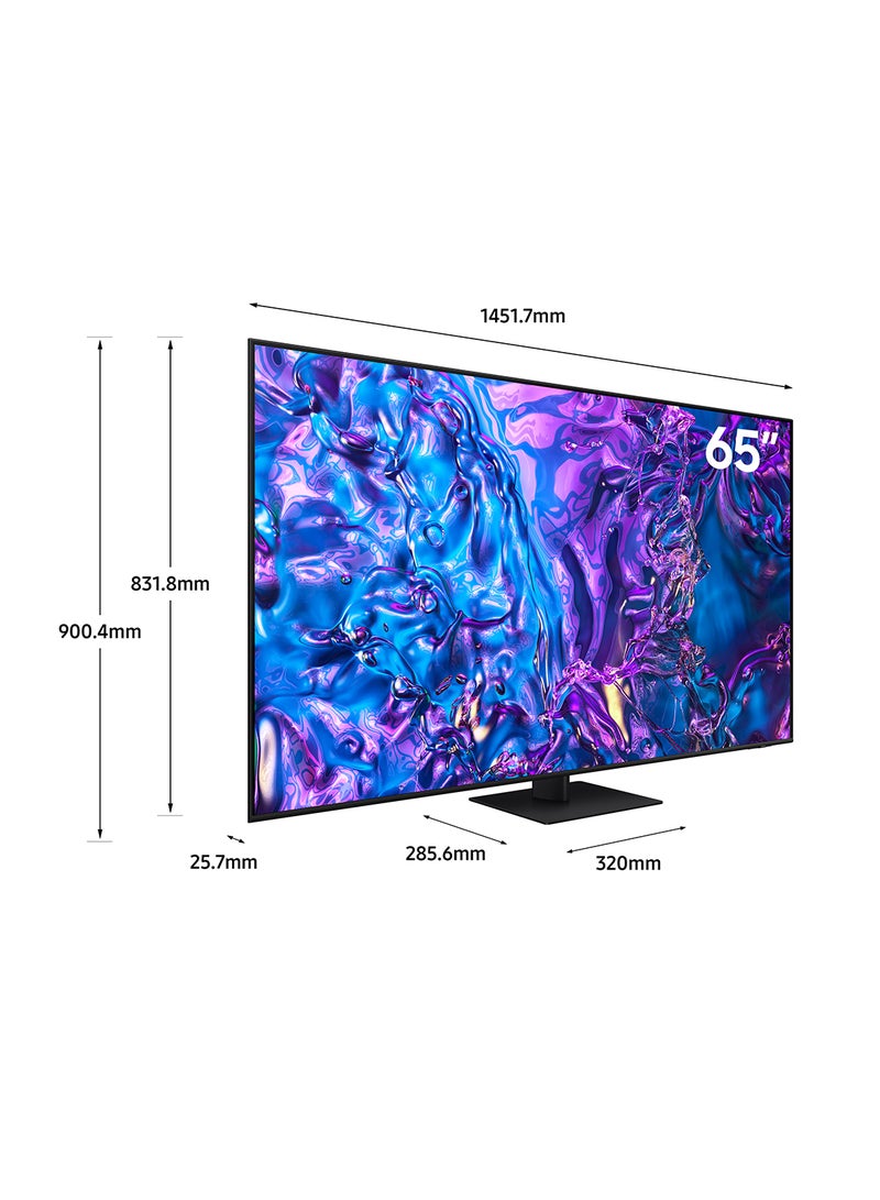 سامسونج تلفزيون ذكي، QLED، Q70D، 65 بوصة، 2024، الإصدار العالمي، حجم ألوان 100% مع Quantum Dot 4K AI Upscaling، نظام تشغيل Tizen، Motion Xcelerator 120 هرتز  - Image 3