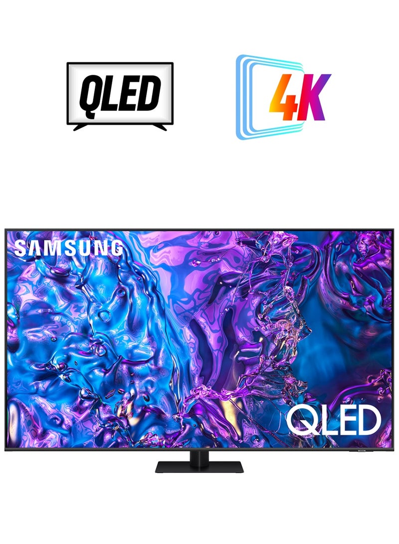 سامسونج تلفزيون ذكي، QLED، Q70D، 65 بوصة، 2024، الإصدار العالمي، حجم ألوان 100% مع Quantum Dot 4K AI Upscaling، نظام تشغيل Tizen، Motion Xcelerator 120 هرتز  - Image 1