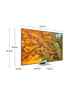 Samsung Smart TV, QLED, Q80D, 65 Inch, 2024, International Version NQ4 AI Gen2 Processor,  4K AI Upscaling, Direct Full Array, Tizen OS QA65Q80D Eclipse Silver  - Image 3