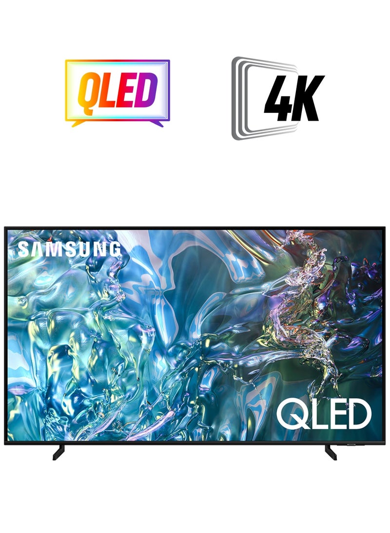 سامسونج تلفزيون ذكي، تلفزيون كبير، QLED، Q60D، 85 بوصة، 2024، إصدار عالمي 100% حجم ألوان مع Quantum Dot، ترقية 4K، نظام تشغيل Tizen، تصميم AirSlim - Image 1