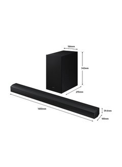 Samsung Soundbar, B-Series, B750D, 5.1ch, 2024, International Version Dolby Audio, Built-in Side Speakers, Subwoofer With Bass Boost, Adaptive Sound ZN HW-B750D Black  - Image 3