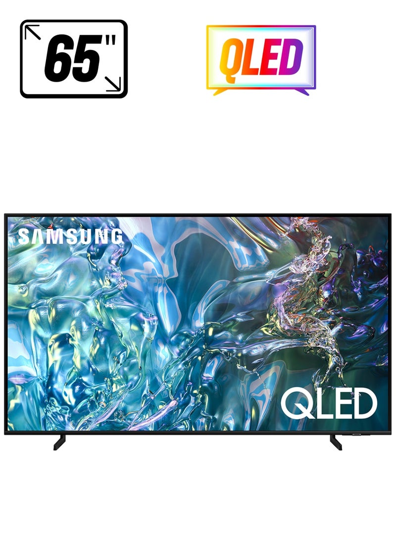 Samsung - Smart TV, QLED, Q60D, 65 Inch, 2024, International Version 100% Color Volume with Quantum Dot, 4K Upscaling, Tizen OS, AirSlim Design QA65Q60D/UA65Q60D Black - Image 1