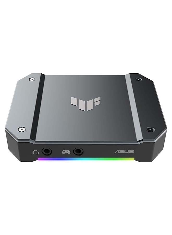 ASUS - TUF Gaming Video Capture Card (CU4K30) 4K/2K/1080P 120 FPS & HDR Passthrough, Near-Zero Latency, Certified For OBS, USB 3.2, Plug & Play, Record & Stream With PC, PS5, Xbox, Switch | 90YM00H0-B0EA00 Black - Image 1