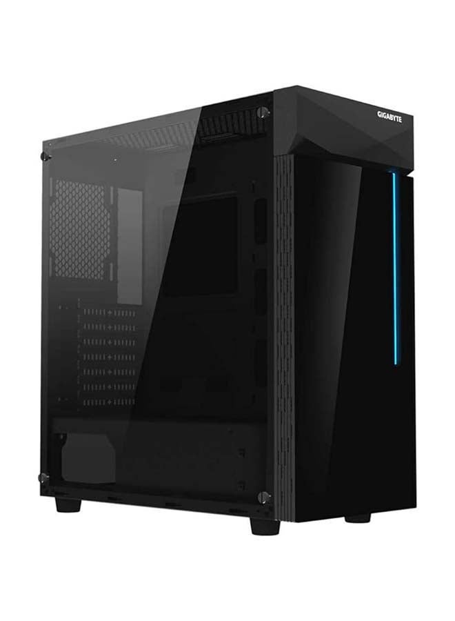 GIGABYTE C200 Glass Atx Gaming Case, Tinted Tempered Glass, Rgb Integrated, Psu Shroud Design, Detachable Dust Filter, Watercooling Ready, Enhanced Airflow - Black Black - Image 1
