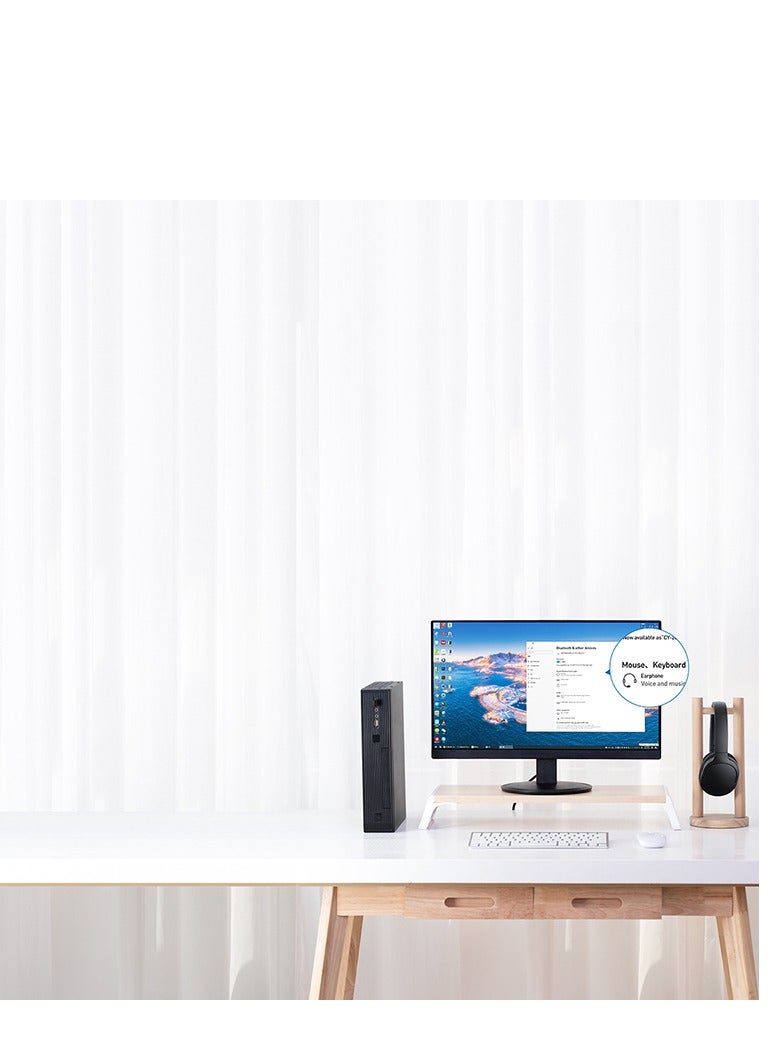 محول USB Bluetooth 5.1 للكمبيوتر الشخصي، محول بلوتوث للكمبيوتر المكتبي والكمبيوتر المحمول، نقل لاسلكي لسماعات الرأس ومكبرات الصوت ولوحة المفاتيح والفأرة والطابعات، يدعم أنظمة التشغيل Windows 11/10/8.1/8/7/XP