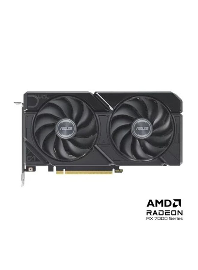 بطاقة رسوميات Radeon RX 7600 XT OC Edition 16GB GDDR6 مزدوجة، 18 جيجابت في الثانية، 128 بت، معالجات 2048 Stream، دقة قصوى 7680 × 4320، Max Boost، PCI Express 4.0، OpenGL4.6 | 90YV0K21-M0NA00