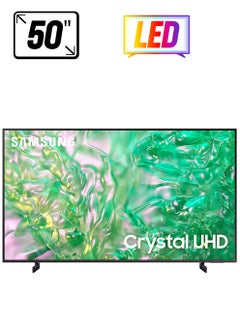 سامسونج تلفزيون ذكي، كريستال UHD، DU8000، 50 بوصة، 2024، الإصدار العالمي، لون كريستالي ديناميكي، ترقية 4K، نظام تشغيل Tizen، تصميم AirSlim  - Image 1