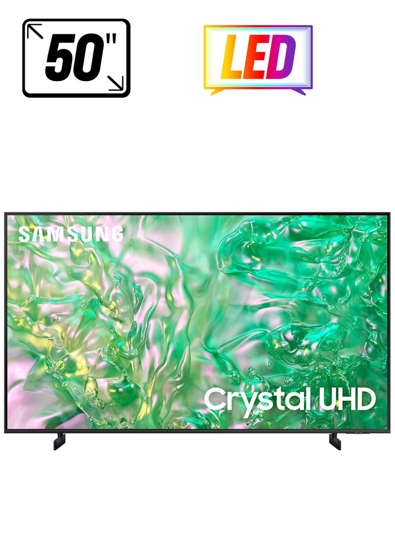 Samsung - 50 Inch TV Crystal Processor 4K LED [2024 Model] UA50DU8000UXEG, DU8000 Titan Gray - Image 1