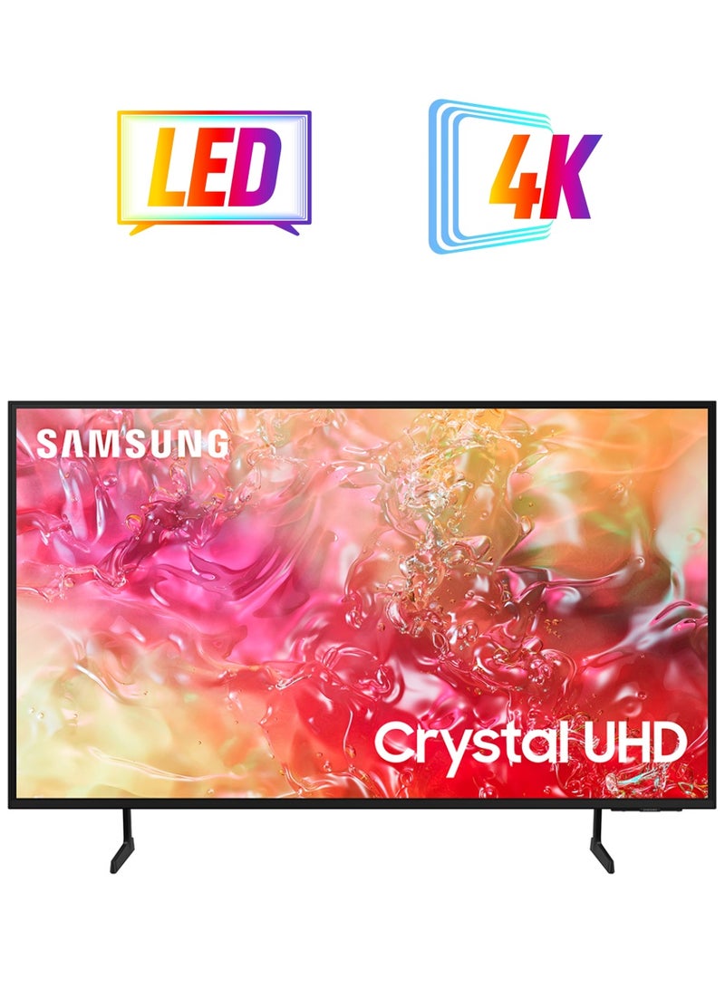 Samsung Smart TV, Big TV, Crystal UHD, DU7000, 85 Inch, 2024, International Version PurColor, 4K Upscaling, Tizen OS, Q-Symphony UA85DU7000 Black - Image 1