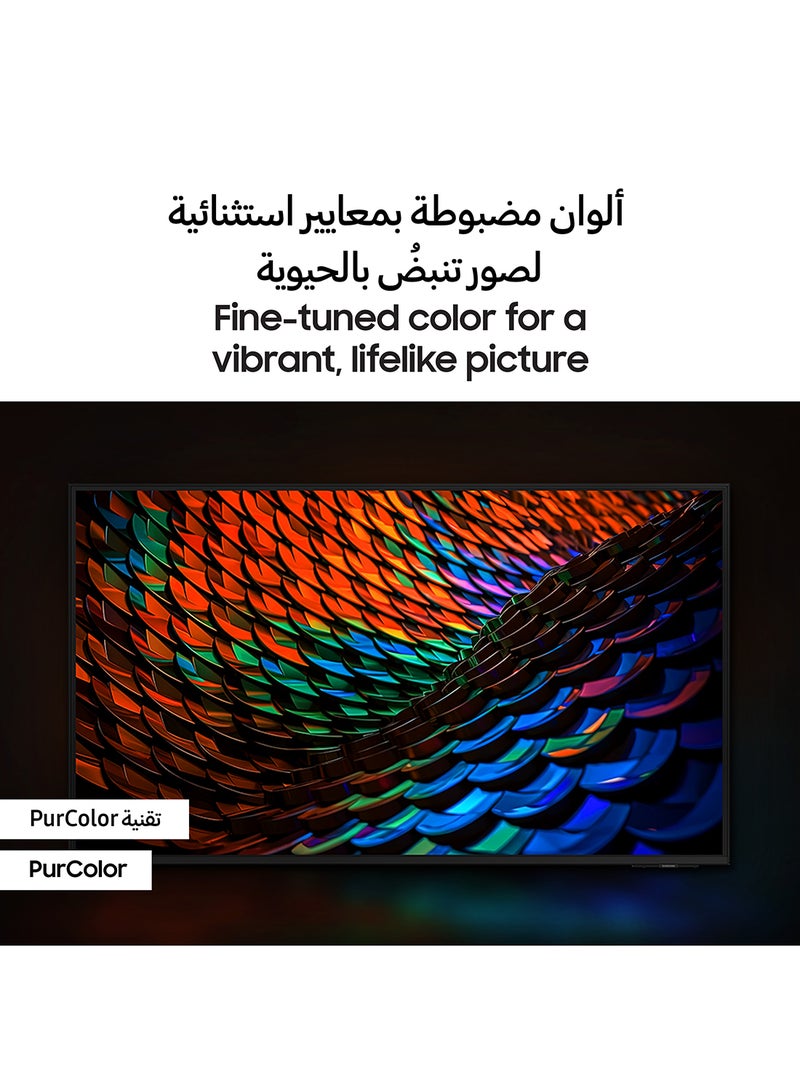 Samsung - Smart TV, Crystal UHD, DU7000, 55 Inch, 2024, International Version PurColor, 4K Upscaling, Tizen OS, Q-Symphony UA55DU7000 Black - Image 1