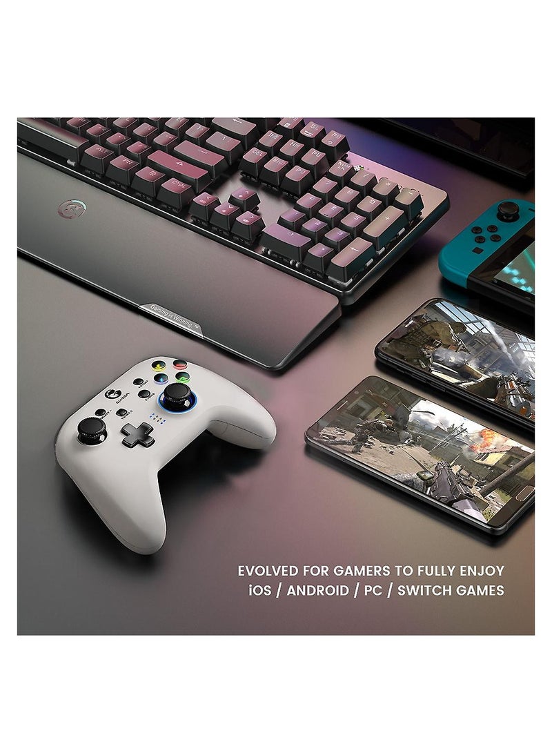 T4 Pro Wireless Game Controller For Windows 7 8 10 Pc/iphone/android/switch (white)