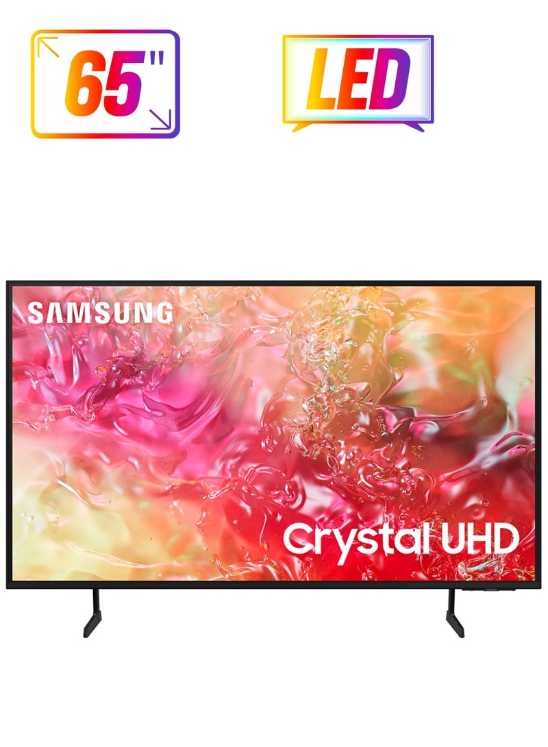 Samsung - Smart TV, Crystal UHD, DU7000, 65 Inch, 2024, International Version PurColor, 4K Upscaling, Tizen OS, Q-Symphony UA65DU7000 Black - Image 1
