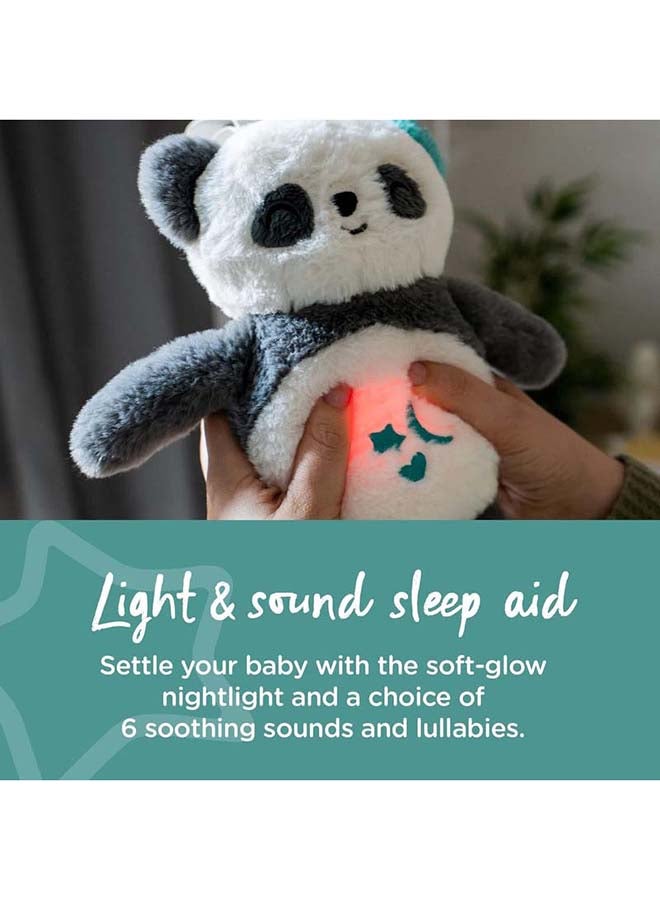 tommee tippee - Deluxe Baby And Toddler Sound And Light Sleep Aid With Crysensor, 6 Soothing Sounds And Nightlight, Usb-Rechargeable And Machine Washable, Pip The Panda - Image 1