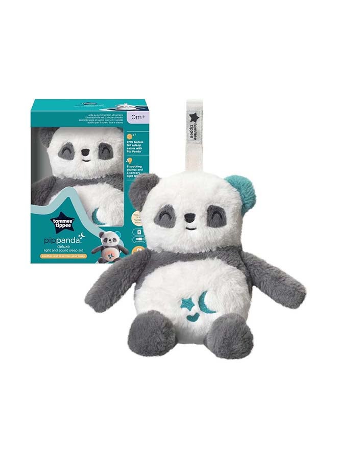 tommee tippee - Deluxe Baby And Toddler Sound And Light Sleep Aid With Crysensor, 6 Soothing Sounds And Nightlight, Usb-Rechargeable And Machine Washable, Pip The Panda - Image 1