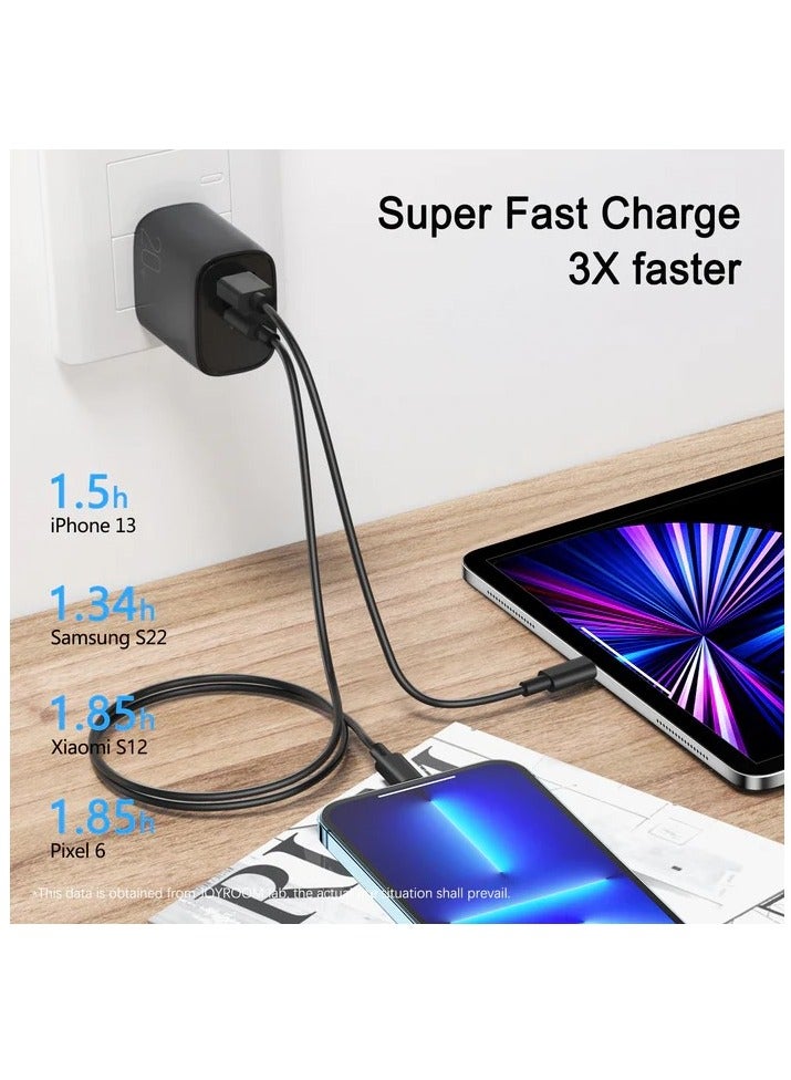 JOYROOM L-QP2011 20W Dual-Port (QC3.0+PD) Fast Charger - Black  - Image 5