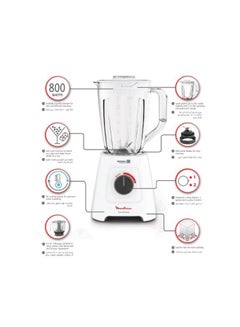 Moulinex Blendforce Xl Chopper, 2 Speed - 800 W LM42X2EG White  - Image 4