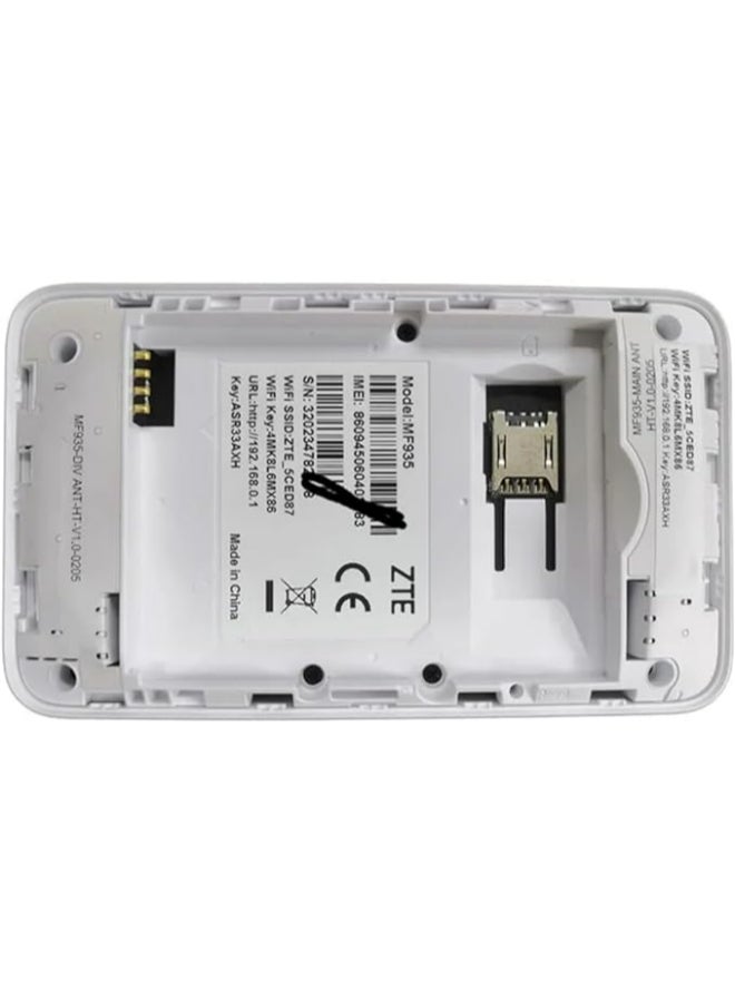 MF935 4G LTE Portable WiFi Router, 150 Mbps White
