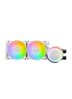 MSI MSI MAG CORELIQUID E240 White - AIO RGB CPU Liquid Cooler - 240mm ...