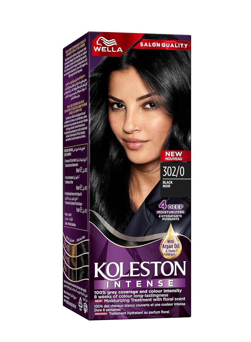WELLA Koleston Intense Hair Color 302/0 Black ‎4 x 16.8 x 6.2 cmcm - Image 1
