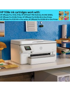 HP 938e High Yield EvoMore Original Ink Cartridge - 4S6X2PE Black  - Image 2