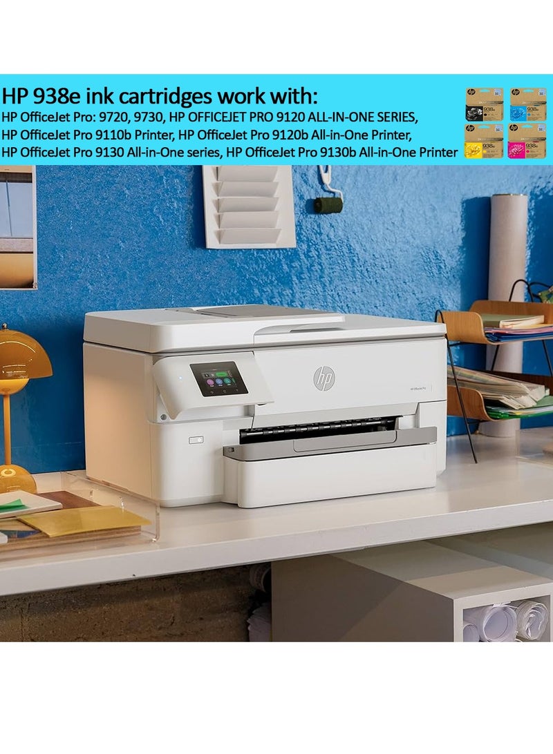 HP 938e High Yield EvoMore Original Ink Cartridge - 4S6X2PE Black - Image 2