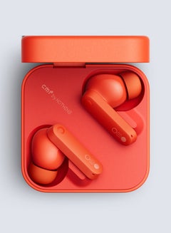 Nothing Buds, With Dirac Opteo For Hifi Sound And Ultra Bass Technology, Upto 42dB Noise Cancellation With 35.5 Hours Of Playback Time, Bluetooth 5.3, Dual Connection Supported Orange  - Image 2
