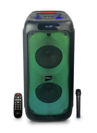 Party Speaker With Wireless Mic 4000W(PMPO)Powerful Sound, Built-in DJ Lights, LED Display, Bluetooth/FM/USB/TWS Functions, Rechargeable Battery Black - pnsku/N70068016V/45/_/1714548673/19b47c45-00a8-4090-b7b3-e3a5c0d7e5c1