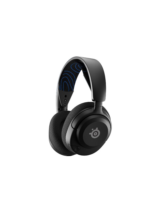 steelseries - Arctis Nova 5P Wireless Headphones, 40mm Neodymium Drivers, ClearCast Gen 2.x, Retractable Boom, 360° Spatial Audio, Quick-Switch Wireless, Black / Blue | 61673 - Image 1