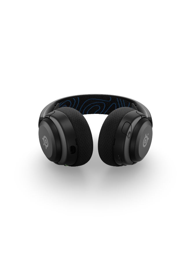 steelseries - Arctis Nova 5P Wireless Headphones, 40mm Neodymium Drivers, ClearCast Gen 2.x, Retractable Boom, 360° Spatial Audio, Quick-Switch Wireless, Black / Blue | 61673 - Image 1