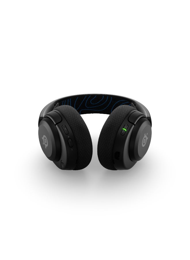 steelseries - Arctis Nova 5P Wireless Headphones, 40mm Neodymium Drivers, ClearCast Gen 2.x, Retractable Boom, 360° Spatial Audio, Quick-Switch Wireless, Black / Blue | 61673 - Image 1