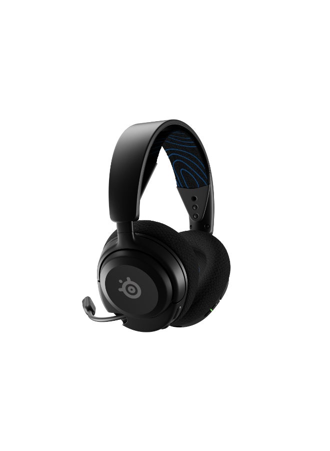 steelseries - Arctis Nova 5P Wireless Headphones, 40mm Neodymium Drivers, ClearCast Gen 2.x, Retractable Boom, 360° Spatial Audio, Quick-Switch Wireless, Black / Blue | 61673 - Image 1