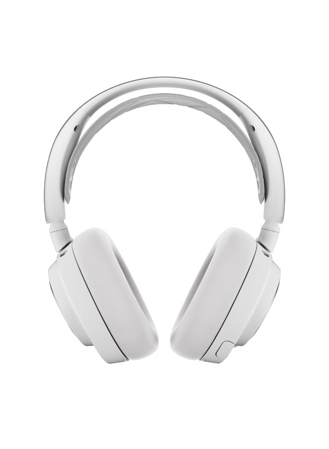 Arctis Nova Pro Wireless Multi-System Gaming Headset, 40mm Neodymium Drivers, ClearCast Gen2 Retractable Mic, Active Noise Cancellation, 360° Spatial Audio, PC & PS5, White | 61524