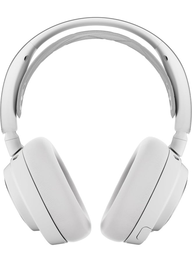 steelseries Arctis Nova Pro Wireless Multi-System PlayStation Gaming Headset - Neodymium Magnetic Drivers - Active Noise Cancellation - Infinity Power System - ClearCast Gen 2Mic - PC, PS5, Switch, Mobile - White - Image 3