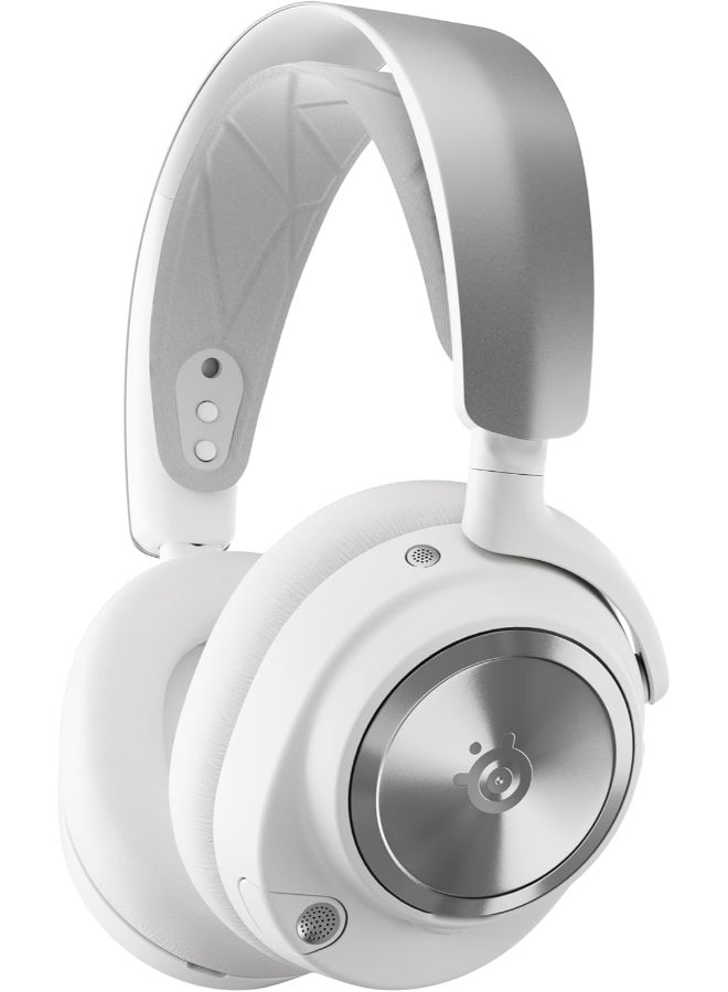 steelseries Arctis Nova Pro Wireless Multi-System PlayStation Gaming Headset - Neodymium Magnetic Drivers - Active Noise Cancellation - Infinity Power System - ClearCast Gen 2Mic - PC, PS5, Switch, Mobile - White - Image 4