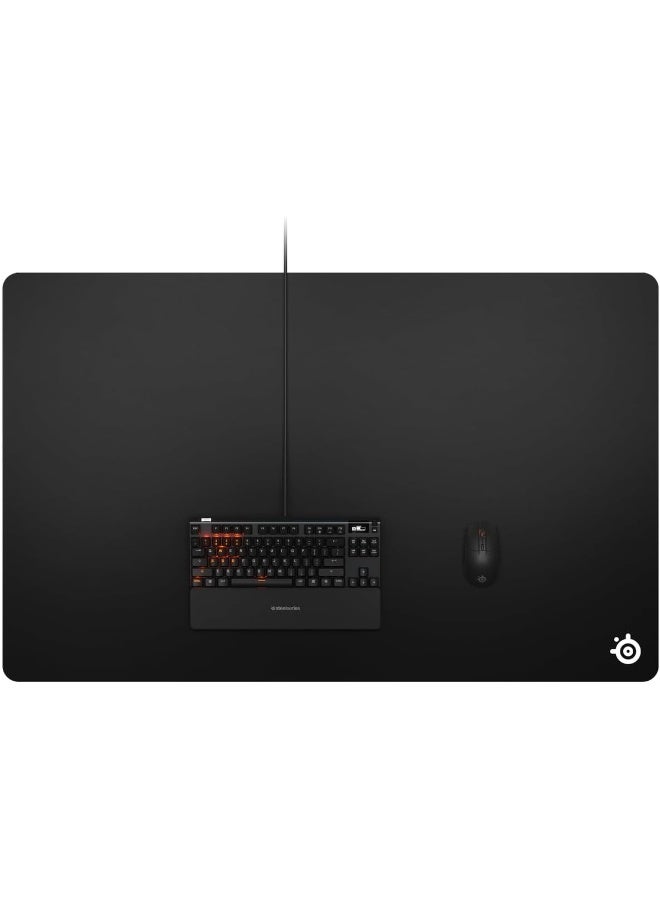 ستيل سيريز وسادة ماوس للألعاب QcK Prism بحجم 4XL مضاءة RGB بحجم ضخم 4XL (48" × 30"), قماش ميكرو منسوج, إضاءة RGB ديناميكية بثلاث مناطق, توافق PrismSync, قاعدة مطاطية غير قابلة للانزلاق - Image 4