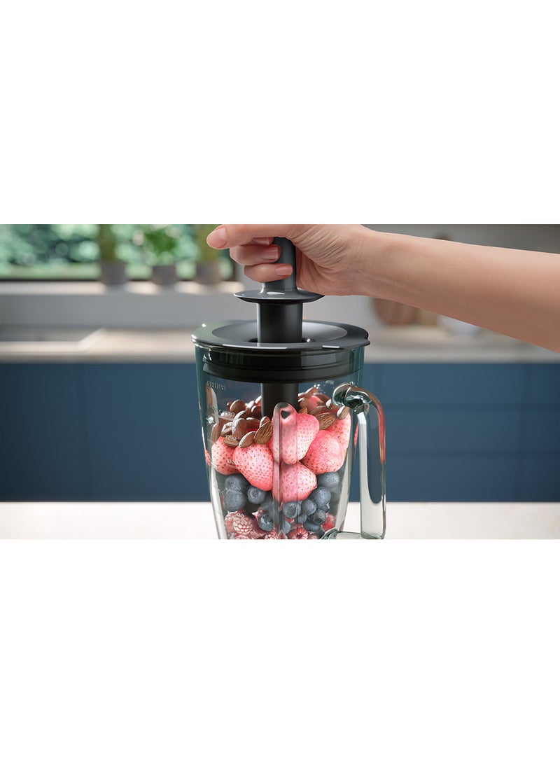 Philips - 5000 Series Blender,3 Speed+ Pulse, ProBlend Plus Technology, Chopper & Mill Attachment 2 L 1200 W HR3033/00 Black - Image 1