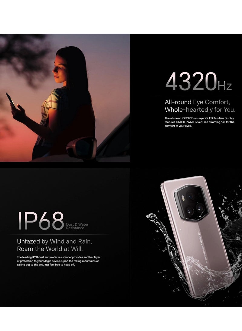 Honor - Magic6 RSR Porsche Design, 24GB+1TB, 6.8 inch Magic OS 8.0 Snapdragon 8 Gen 3 Octa Core Up To 3.3GHz, Network: 5G, OTG, NFC,China Version (Frozen Berry) - Image 1