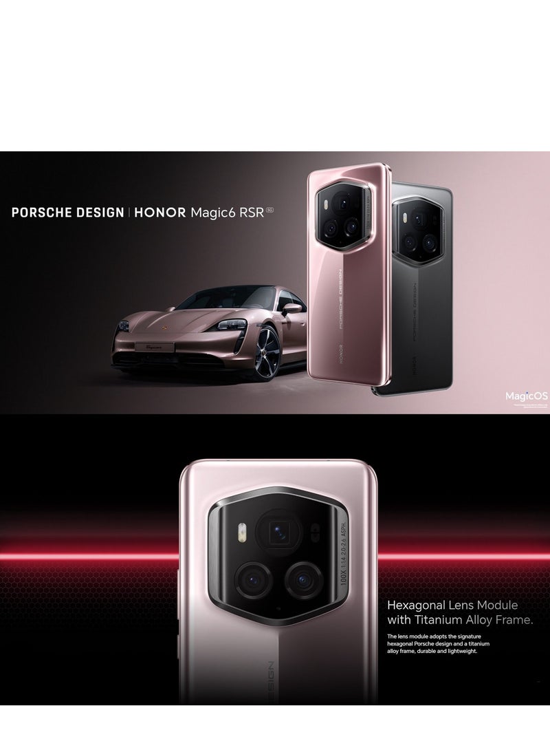 Honor - Magic6 RSR Porsche Design, 24GB+1TB, 6.8 inch Magic OS 8.0 Snapdragon 8 Gen 3 Octa Core Up To 3.3GHz, Network: 5G, OTG, NFC,China Version (Frozen Berry) - Image 1
