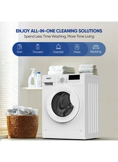NIKAI 6kg Front Loading Washing Machine | High Energy Efficiency | LED Digital Display & Chrome Door | Quick Wash | Auto Balancing Control | Silent Operation | Stainless Steel Drum 6 kg NWM600FN24 White  - Image 3